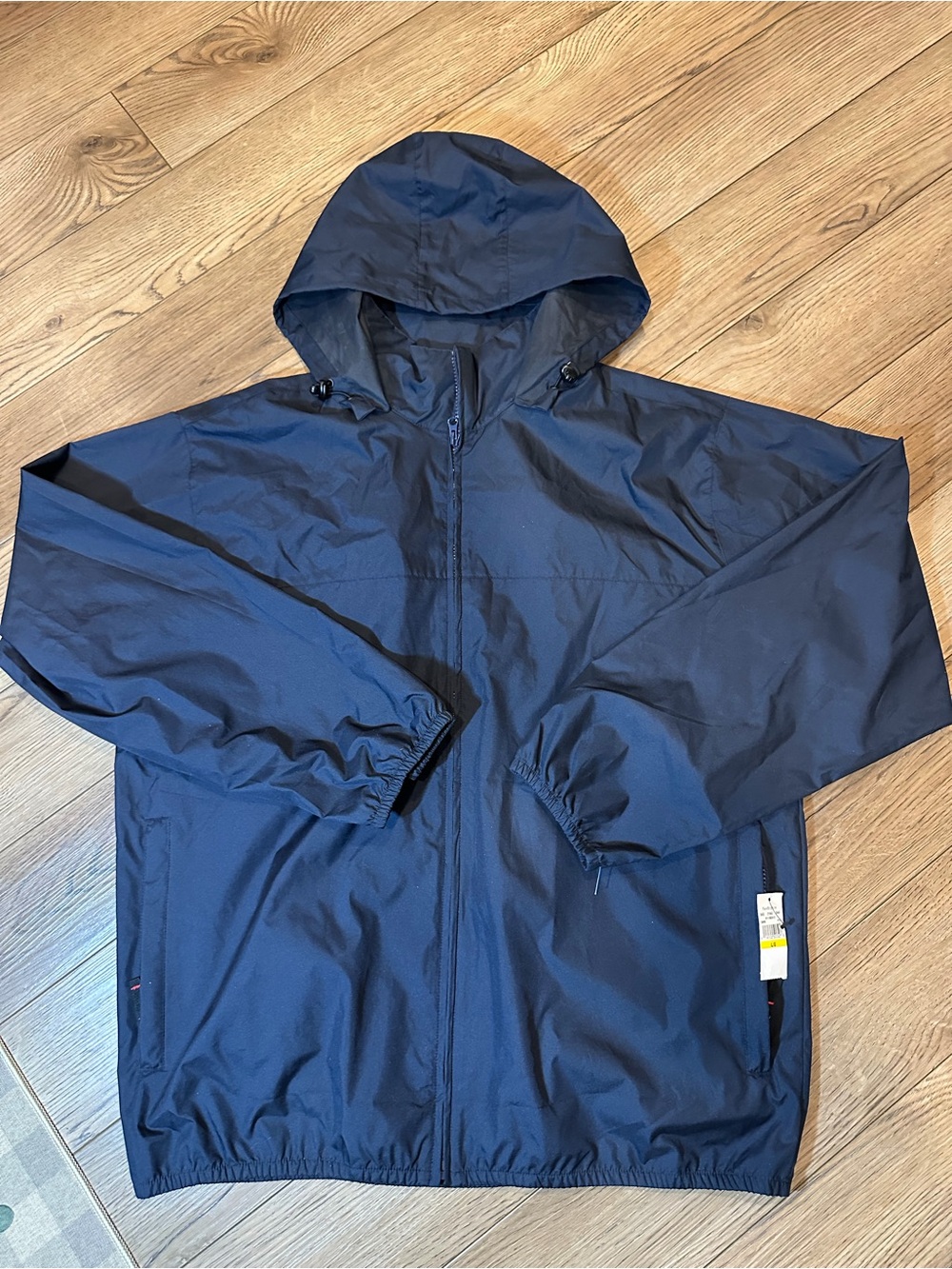 Van Heusen Navy Hooded Rain Jacket